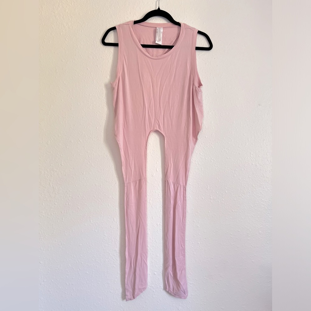 Fabletics Marissa Crop Tie Up Tank Size Large Classic Ballet Pink